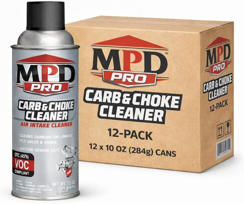 MPD Pro Carburetor & Choke Cleaner Spray – Fast-Acting Formula Removes Varnish, Gum & Sludge – Restores Airflow & Throttle Response – Low VOC, 45% Compliant – (Pack of 1) in Saudi Arabia