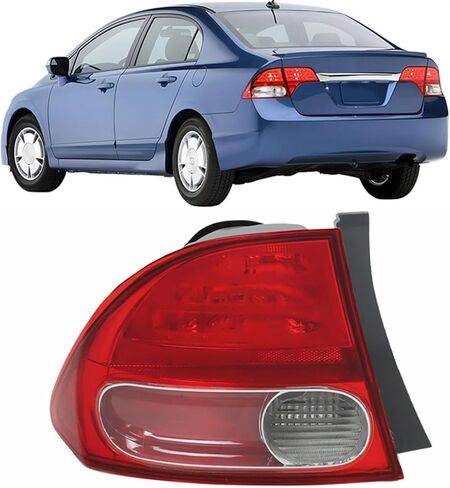 LABLT Tail Light Cover Replacement for 2006 2007 2008 CIVIC Sedan Left Side Tail Stop Lamp Replacement for 33551SNAA02 HO2800166 in Kuwait
