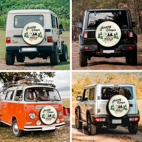 Camper Tire Covers On Cloud Nine Protectors Weatherproof Universal for Trailer RV Van SUV Truck and Travel Trailers 15 Inch Wheel in Saudi Arabia