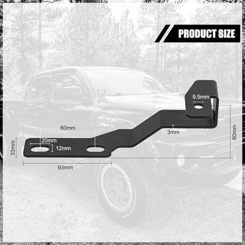 BESTZHEYU 2 PCS 4 Inch LED Pods and Ditch Light Brackets Hood Hinges Mount Bracket Kit for 2005-2015 Tacoma in Saudi Arabia