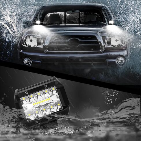 BESTZHEYU 2 PCS 4 Inch LED Pods and Ditch Light Brackets Hood Hinges Mount Bracket Kit for 2005-2015 Tacoma in Saudi Arabia