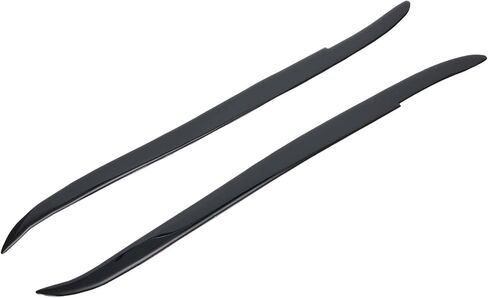 for BMW E39 1995–2003 Glossy Black Headlight Eyelid Trim – Plastic, Peel and Stick, 2 Piece Set in Saudi Arabia