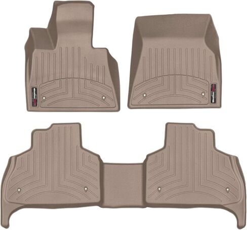 بطانات أرضية مخصصة من WeatherTech لسيارة BMW X5 40i، X5 40i، X5 50i - الصف الأول والثاني (441507-1-2)، أسود in Kuwait