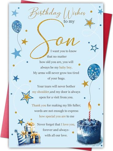 Grandson Birthday Card, Heartfelt Birthday Card Gift for Grandson from Grandparents Grandma Grandpa, Family Keepsake Cards in Saudi Arabia