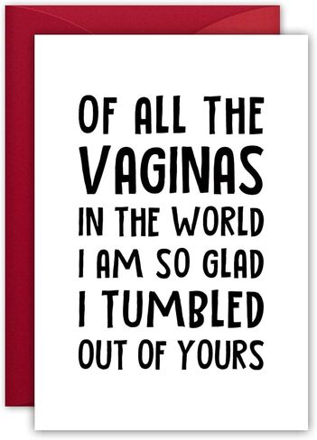 Funny Birthday Card, the Best Mom Gifts from Daughter Son Kids, Unique Gag Gifts for Mom Who Has Everything, Mother Daughter Gift, Moms Birthday Gift Ideas, Thank You for Giving Birth Humor Card in Saudi Arabia
