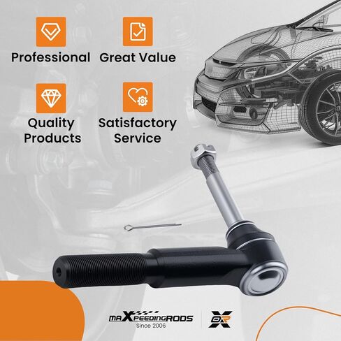 maXpeedingrods Front Outer Tie Rod for Ford F-250 F-350 F-450 F-550 2005-2019 Super Duty 4WD, DS300008 Suspension Steering Tie Rod End in Kuwait
