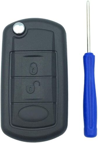 3 Buttons Flip Auto Key Case Fob Styling Shell Cover for Range Rover Sport Land Rover Discovery LR3 Keyless Entry Remote Car Key Fob Cover in Kuwait