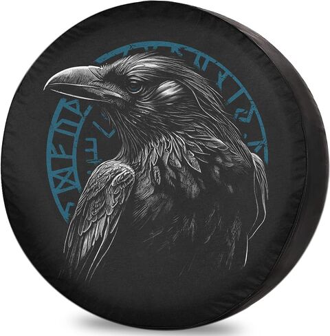 Spare Tire Covers for RV Trailer Raven Weatherproof Dustproof Universal for SUV, Camp, and Towable Vehicles 12" 13" 14" 15" 16" 17 Inch in Saudi Arabia