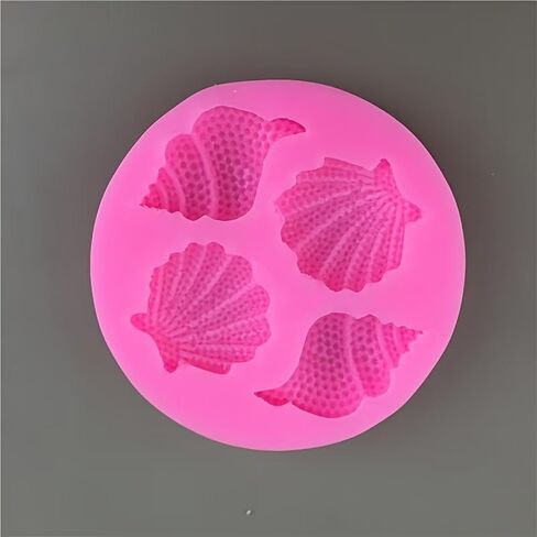 1-Pc Conch Shell Silicone Mold – Seashell Shape DIY Mold for Jewelry, Clay Crafts, Aroma Stone, Plaster, Resin & Handmade Soap Decorations (White) in Kuwait