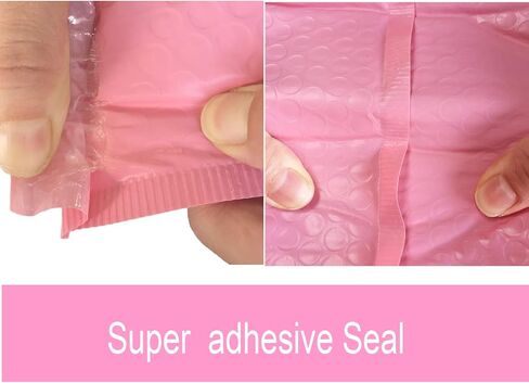 YYaaloa 25 Pack 6x8 Inches Outside Size Small Pink Poly Bubble Lined Mailers Padded Shipping Envelopes Self Seal Mailer Waterproof, Shockproof and Dustproof (Pink 6x8 Inches-25pcs) in Kuwait
