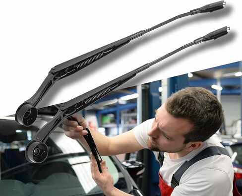 42773 42774 1 Pair Front Windshield Wiper Arm Kit Noiseless Rust Protection Fits Compatible with Ford 2013-2020 Fusion Replaces OE DS7Z17526A DS7Z17527A in Saudi Arabia