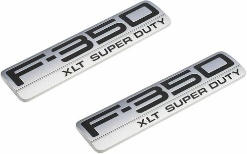 2 X Vintage 350 XLT S. Duty Nameplate Emblem Logo Compatible with 350 Badge in Saudi Arabia
