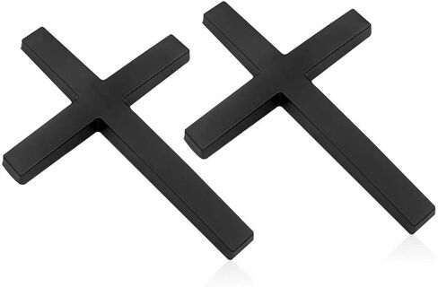 2 Pieces 3D Metal Jesus Cross Car Emblem Alloy Decal Sticker for Auto Body Fender Tail Universal High Gloss Replacement for All Cars Trucks SUVs Scratch Resistant Christian Badge (Black) in Saudi Arabia