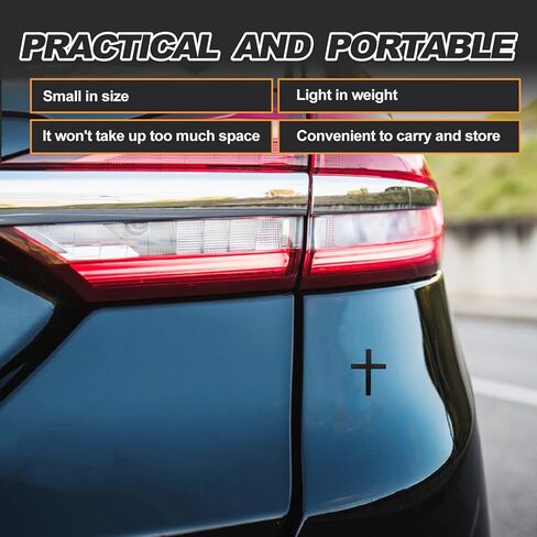 2 Pieces 3D Metal Jesus Cross Car Emblem Alloy Decal Sticker for Auto Body Fender Tail Universal High Gloss Replacement for All Cars Trucks SUVs Scratch Resistant Christian Badge (Black) in Saudi Arabia