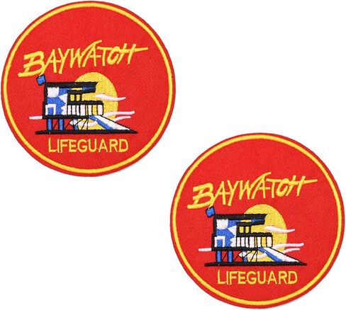 قطعتان للخياطة/الكي على رقع التطريز المتوافقة مع Baywatch Lifeguard in Kuwait