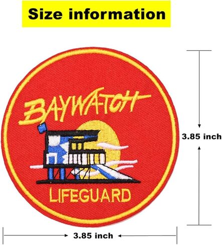 قطعتان للخياطة/الكي على رقع التطريز المتوافقة مع Baywatch Lifeguard in Kuwait