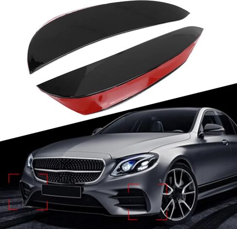 المصد الأمامي جناح سبويلر كانارد، ديناميكية هوائية معززة، خط E Class W213 AMG، أسود، ترقيات أنيقة لعشاق الأداء، 2016-2020 in Kuwait