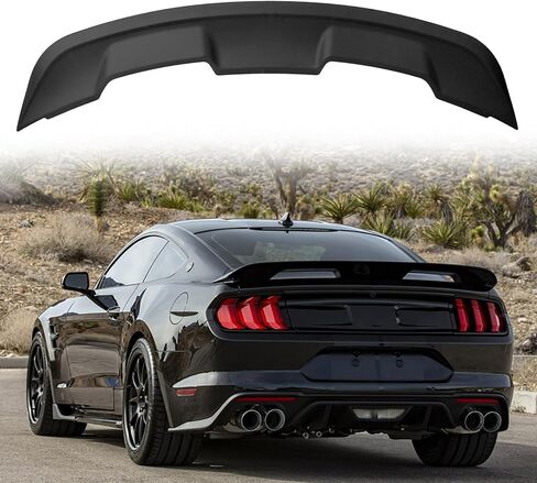 Rear Spolier for 2015-2023 Ford Mustang Spoiler 6th Gen Mustang GT350 GT500 ABS Style Trunk Spoiler Wing W/Smoke Gurney Flap Wicker Bill Coupe Wing Mustang Spoiler in Saudi Arabia