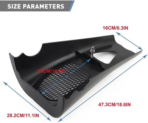 Zhisheng Stretched Chin Spoiler Scoop ABS For M8 for Harley for Touring Road Street Glide 2017+, Glossy Black in Kuwait