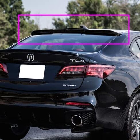 Black ABS Plastic Rear Window Roof Spoiler Wing Compatible with 2015-2020 Acura TLX, 2016 2017 2018 2019 in Kuwait