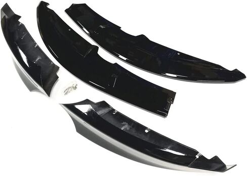 Front Bumper Lip Fit for 2007-2013 BMW E82 128i 135i M Sport 4PCS Black Front Bumper Chin Lip Splitter in Kuwait