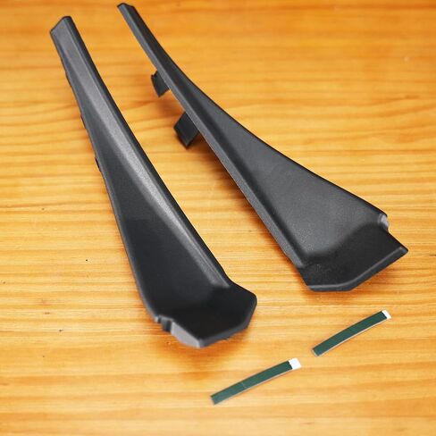 Windshield Wiper Cowl Cover Front Left and Right Extension Cover Trim 66895-4CL0A, 66894-4CL0A for Nissan Rogue 2014 2015 2016 2017 2018 2019 2020, 1Pair Black in Kuwait