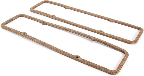 JEGS Valve Cover Gaskets | Fits Small Block Chevy | Cork/Nitrile With Metal Core | 5/16" Thick | Made In USA in Kuwait
