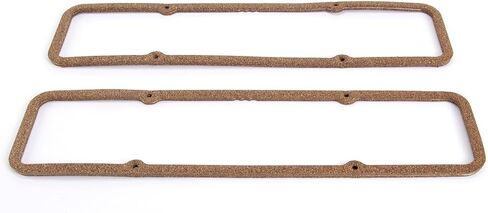 JEGS Valve Cover Gaskets | Fits Small Block Chevy | Cork/Nitrile With Metal Core | 5/16" Thick | Made In USA in Kuwait