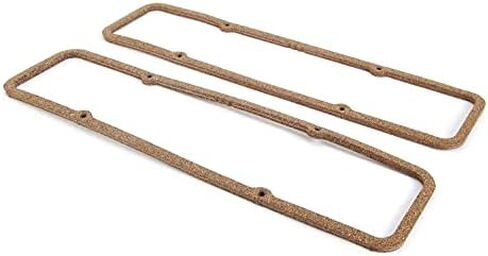 JEGS Valve Cover Gaskets | Fits Small Block Chevy | Cork/Nitrile With Metal Core | 5/16" Thick | Made In USA in Kuwait