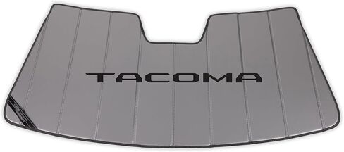 واقي شمسي مخصص للزجاج الأمامي من Covercraft UVS100 مع شعار تاكوما لسيارة Toyota Tacoma 2024-2026 (بدون كاميرا لوحة القيادة في المصنع) in Kuwait