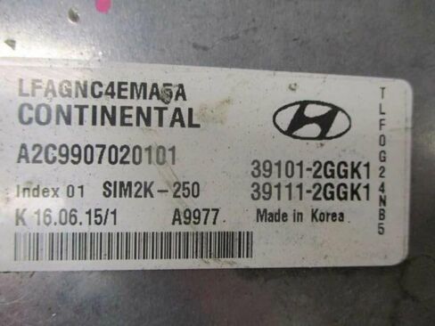 Engine ECM Control Module 2.4L Ulev 70 Fits 15-17 Sonata 39111-2GGK1 391112GGK1 in Kuwait