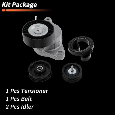 1 Set Drive Belt Tensioner Kit for Mercedes-Benz C300 GL550 2008-2012 Serpentine Belt Drive Kit with Tensioner 2722000070/2722000270/6PK2404 in Saudi Arabia