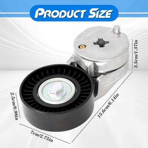 Belt Tensioner Assembly with Pulley, Compatible with Toyota Camry 2012-2017, RAV4 2009-2018, Highlander 2009-2019, Sienna 2011-2013, Venza 2009-2015; Lexus NX300h 2015-2018; Scion tC - 2.5L 2.7L in Saudi Arabia