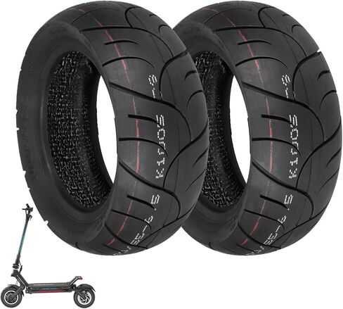 Ulip 100/55-6.5 Vacuum Tire for Dualtron Ultra 2 THUNDER II Kaabo Wolf Warrior Electric Scooter Tubeless Wider and Thicker Tires Non-Slip Spare Wheels for Scooter 2 PCS in Kuwait