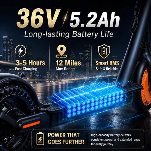 500W Peak Electric Scooter for Teens & Adults, 12MPH & 16 Miles, 8.5" Tires, Lightweight Foldable E-Scooter with APP, 3 Speeds, Dual Brakes, Cruise Control, Hill Climb, Gift for Teens & Big Kids in Kuwait