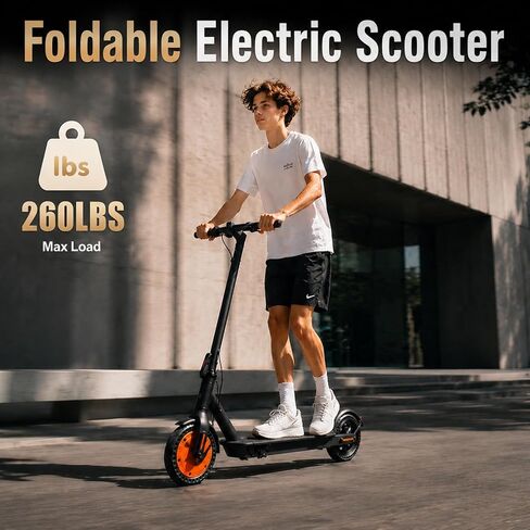 500W Peak Electric Scooter for Teens & Adults, 12MPH & 16 Miles, 8.5" Tires, Lightweight Foldable E-Scooter with APP, 3 Speeds, Dual Brakes, Cruise Control, Hill Climb, Gift for Teens & Big Kids in Kuwait
