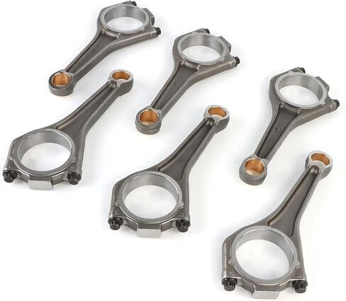 AJ126 6PCS Engine Connecting Rod Compatible For Jaguar Land Rover Range Rover 3.0L V6 Engine Components Pistons Rings Rods Part in Saudi Arabia