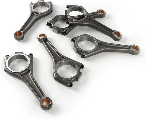 AJ126 6PCS Engine Connecting Rod Compatible For Jaguar Land Rover Range Rover 3.0L V6 Engine Components Pistons Rings Rods Part in Saudi Arabia