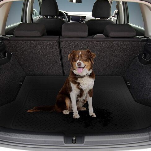 FH Group Climaproof™ Trimmable Non-Slip Vinyl Floor Mats Full Set - Universal Fit for Cars Trucks and SUVs (Black) F11306 + F16400 in Kuwait
