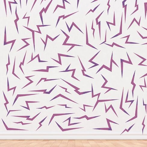 44pcs Purple Demon Stickers,Purple Demon Energy Pattern Realistic for Hunter Cosplay Music Festivals and Pop Demon Theme Party Holiday Makeup in Kuwait