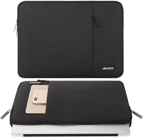 MOSISO Compatible with MacBook Pro 16 inch Case 2021 Release A2485 M1, Vertical Sleeve Bag&Plastic Hard Shell&Keyboard Skin&Screen Protector&Storage Bag, Black in Kuwait