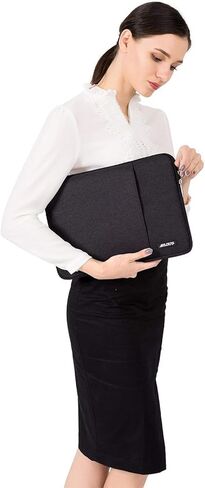 MOSISO Compatible with MacBook Pro 16 inch Case 2021 Release A2485 M1, Vertical Sleeve Bag&Plastic Hard Shell&Keyboard Skin&Screen Protector&Storage Bag, Black in Kuwait