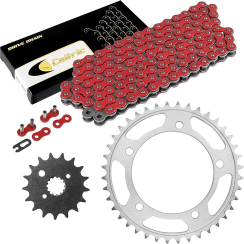 Caltric Red Drive Chain and Sprocket Kit Compatible With Suzuki SV1000 SV1000S 2003-2007 in Kuwait