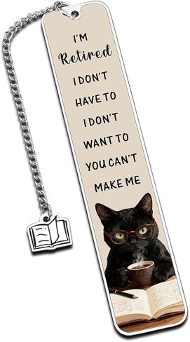 Funny Retirement Bookmark Gift for Book Lovers 2026, Humorous Retired Gift for Men Women Farewell Present for Coworkers, Coworker Leaving Gift for Women Teachers in Kuwait