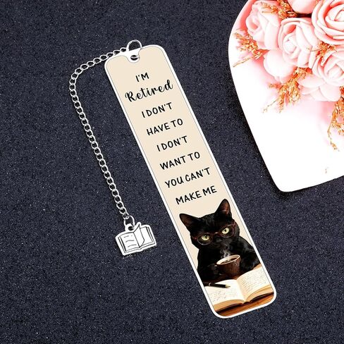 Funny Retirement Bookmark Gift for Book Lovers 2026, Humorous Retired Gift for Men Women Farewell Present for Coworkers, Coworker Leaving Gift for Women Teachers in Kuwait