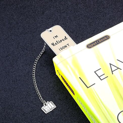 Funny Retirement Bookmark Gift for Book Lovers 2026, Humorous Retired Gift for Men Women Farewell Present for Coworkers, Coworker Leaving Gift for Women Teachers in Kuwait
