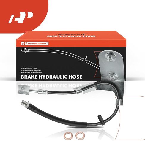 A-Premium Rear Passenger Side Brake Hydraulic Hose Compatible with Select Chevrolet and GMC Models - C5500 Kodiak 2003-2009, C5500 Topkick 2003-2009 - Replace# 10369337, 15192181 in Kuwait