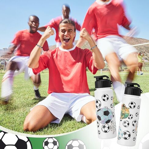 LemonRoad 164 Pcs Sports Party Favors Set 16 Plastic Cups 16 Charm Bracelets 16 Keychains 16 Mini Foam Stress Balls 100 Stickers for Sports Party Supplies(Soccer) in Saudi Arabia