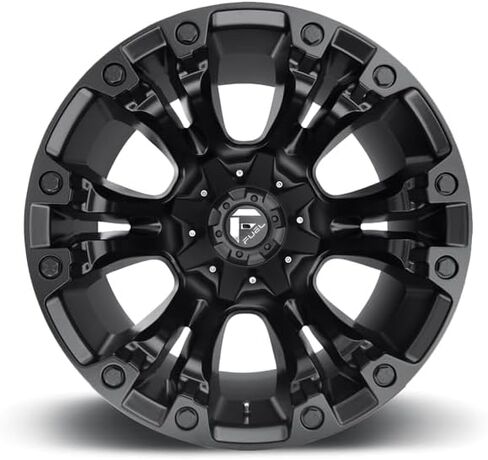 FUEL Vapor BD-Matte BLK Wheel with Painted (20 x 12. inches /5 x 139 mm, 1 mm Offset) in Kuwait