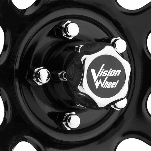 Vision 84 D Window 16x8 5x139.7/5x5.5" -12mm Gloss Black Wheel Rim in Kuwait